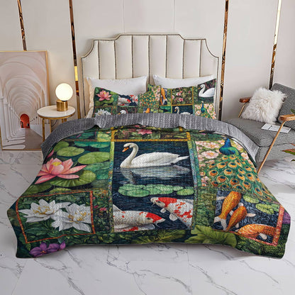 Shineful All Season Quilt 3-Piece Set Tranquil Elegance