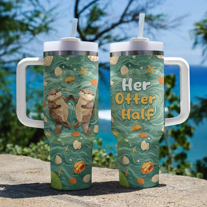 Shineful Tumbler Her Otter Half