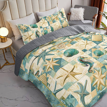 Shineful All Season Quilt 3-teiliges Set Stars of the Sea