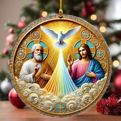 Shineful 2D Acrylic Ornament Sacred Trinity Light