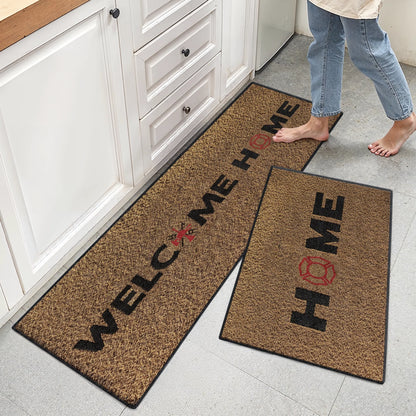 Shineful Ultra-Thin Non Skid Floor Mat, Kitchen Rugs Firefighter's Welcome Home