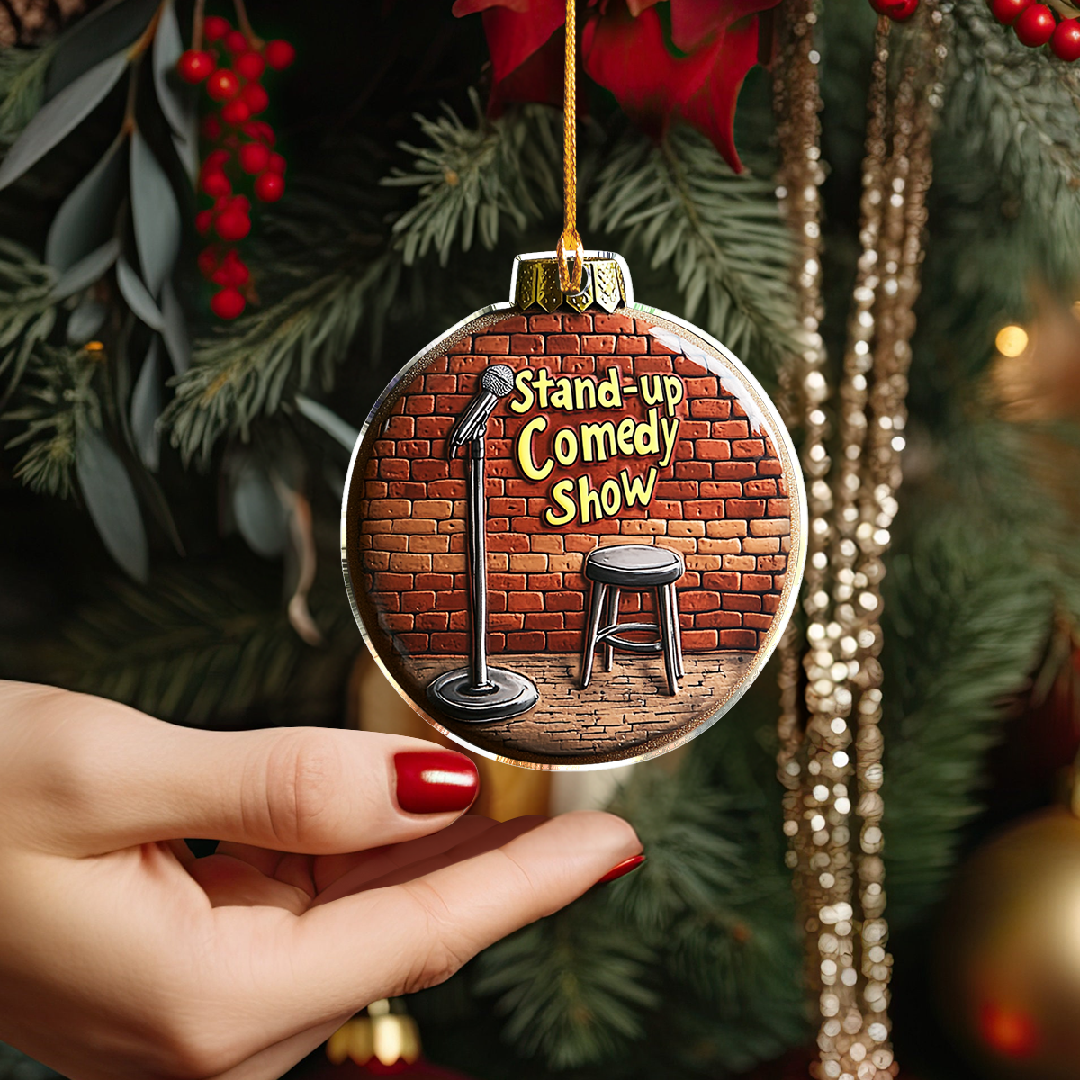 Shineful 2D Acrylic Ornament - Pack Discount Stand-up Comedy Show