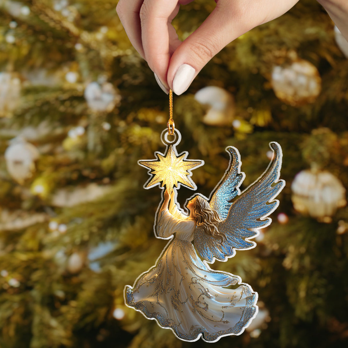 Shineful 2D Acrylic Ornament - Starry Angel