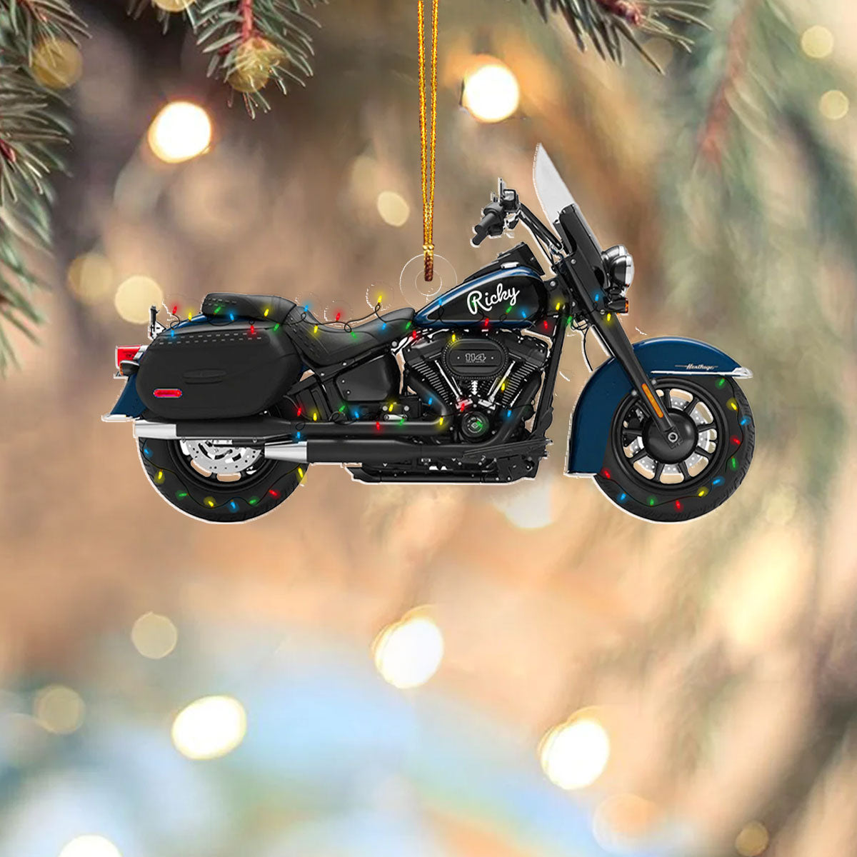 Shineful 2D Acrylic Ornament - Personalized Biker Spirit Collection