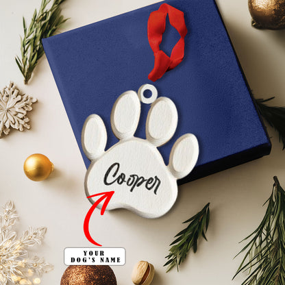 Shineful Personalized 2D Acrylic Ornament - Paw Print