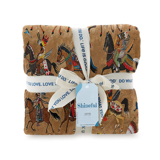 Couverture polaire Shineful Strength Native Horses