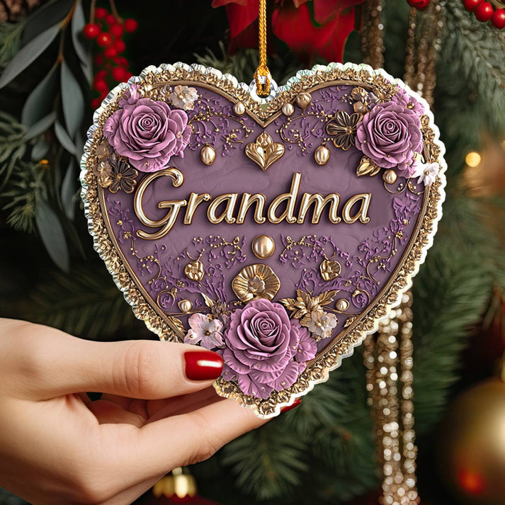 Shineful Acrylic Ornament Happy Christmas Grandma