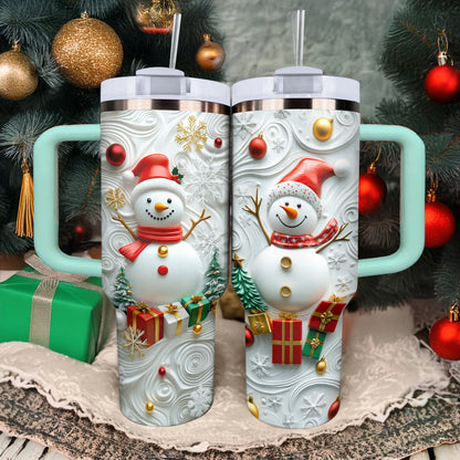 Bonhomme de neige du pays des merveilles hivernales Shineful Tumbler