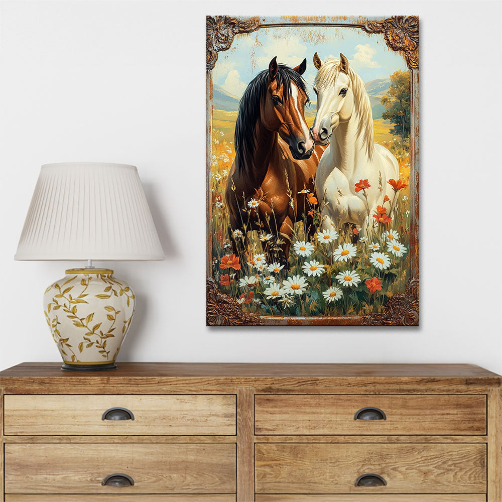 Shineful 2D Metal Sign Equestrian Elegance