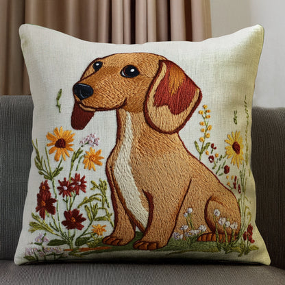 Shineful Pillow 2D Flat Print Dachshund Dreams