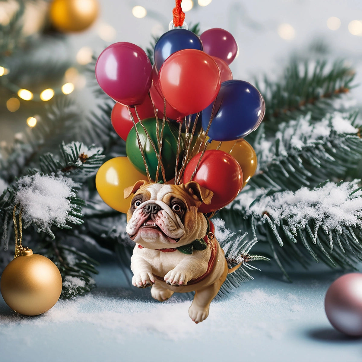 Shineful 2D Acrylic Ornament The Balloon Bulldog