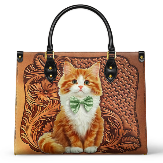 Shineful Leather Bag Charming Whiskers