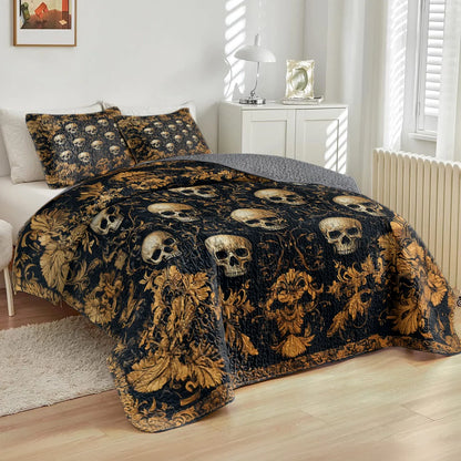 Shineful All Season Quilt 3-Piece Set - Gothic Elegance