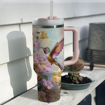 Glänzender Becher „Hummingbird Floral Dream“