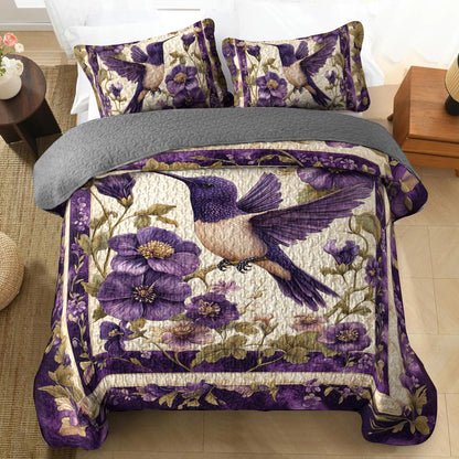 Shineful All Season Quilt 3-teiliges Set Violet Wings Sanctuary