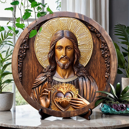 Shineful 2D Wooden Plaque, Hanging Decor, Door Sign - Easter God Blessing