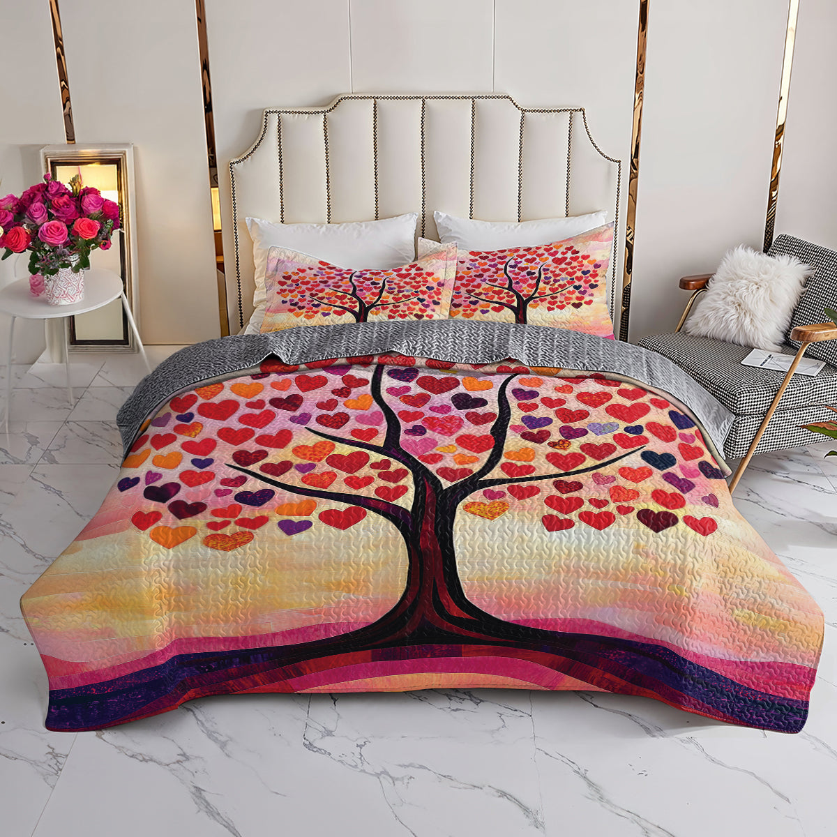 Shineful All Season Quilt 3-teiliges Set Tree Of Love