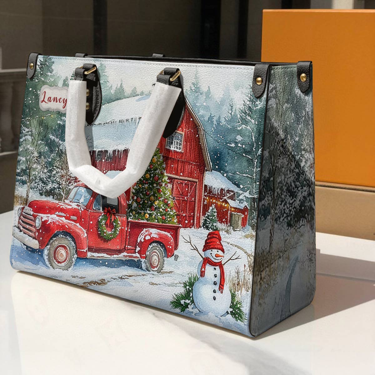 Sac en cuir brillant Festive Farm