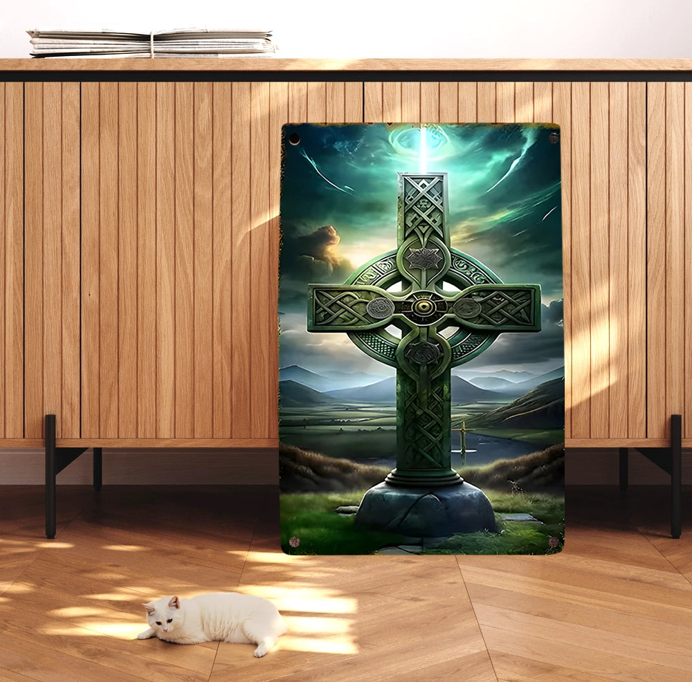 Shineful 2D Metal Sign The Sacred Celtic Cross