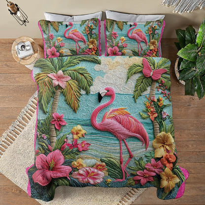 Shineful All Season Quilt 3-Piece Set Tropical Escape