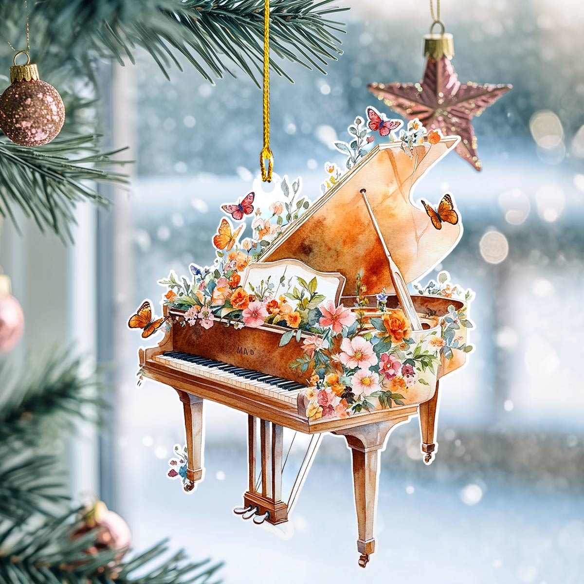 Shineful 2D Acrylic Ornament Pianist At Heart