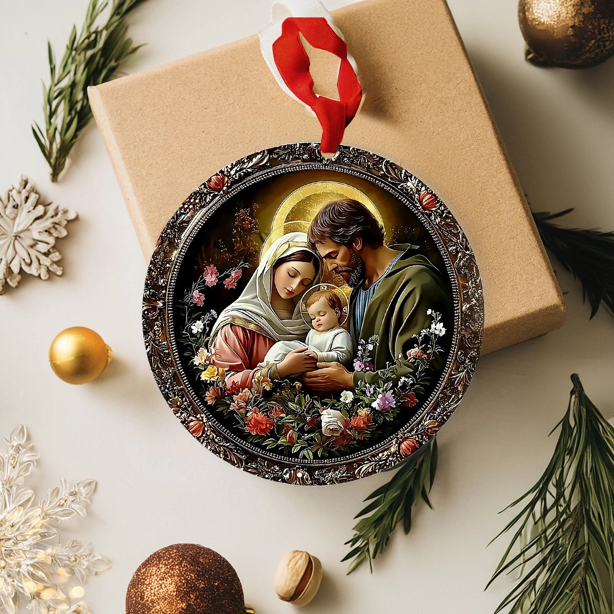 Shineful 2D Acrylic Ornament Holy Family Devotion