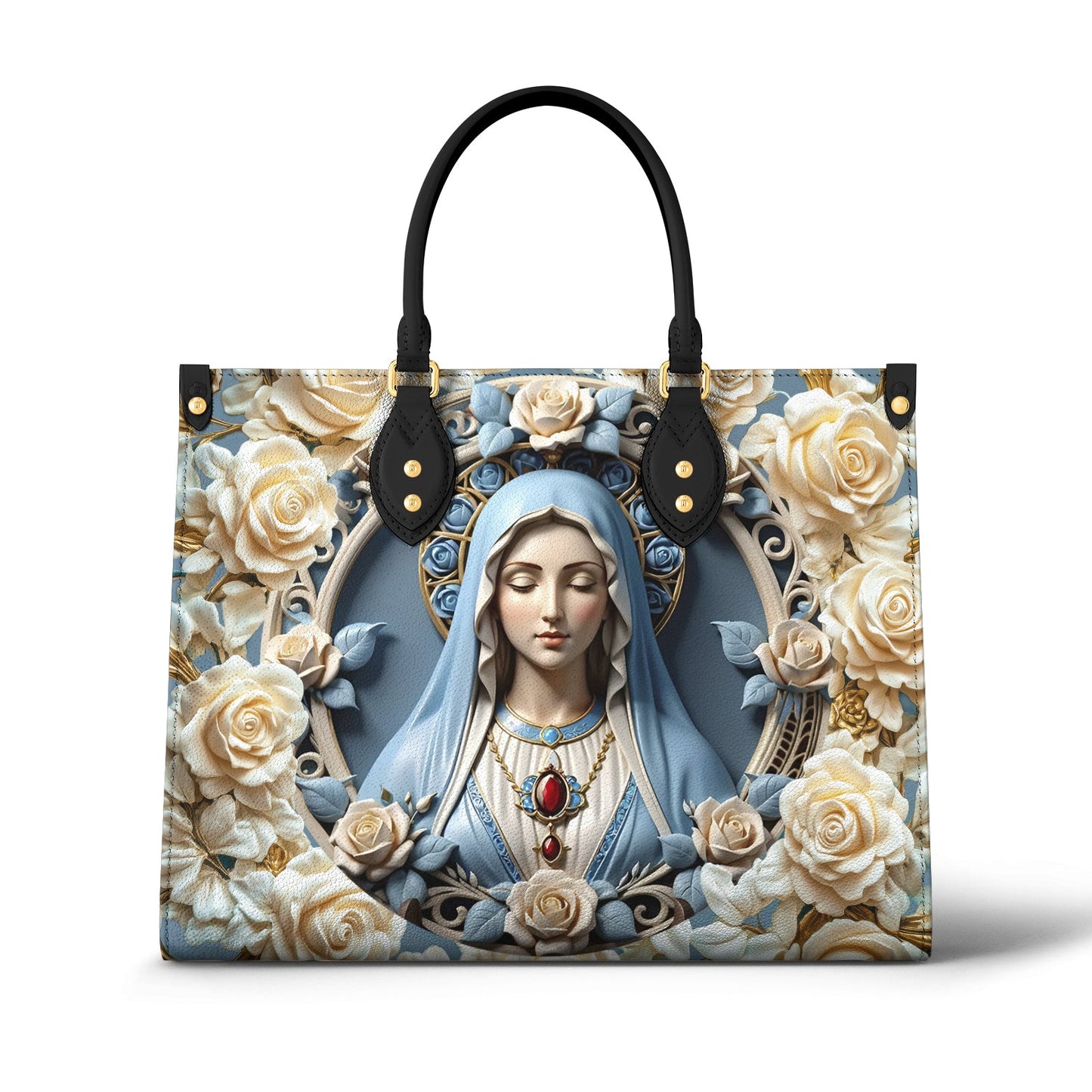 Shineful Leather Bag Blessed Virgin Mary