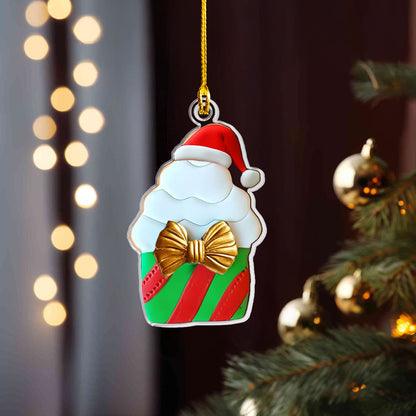 Shineful 2D Acrylic Ornament Festive Cake Bliss