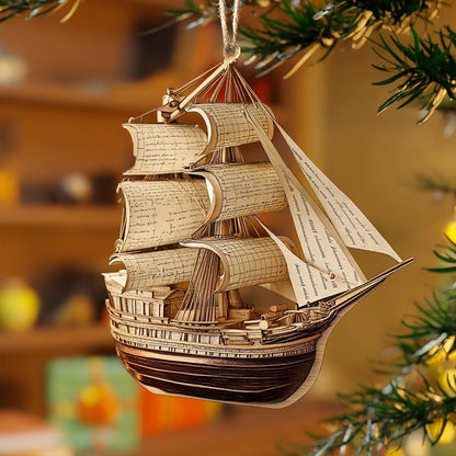 Shineful 2D Acrylic Ornament The Ship of Knowledge