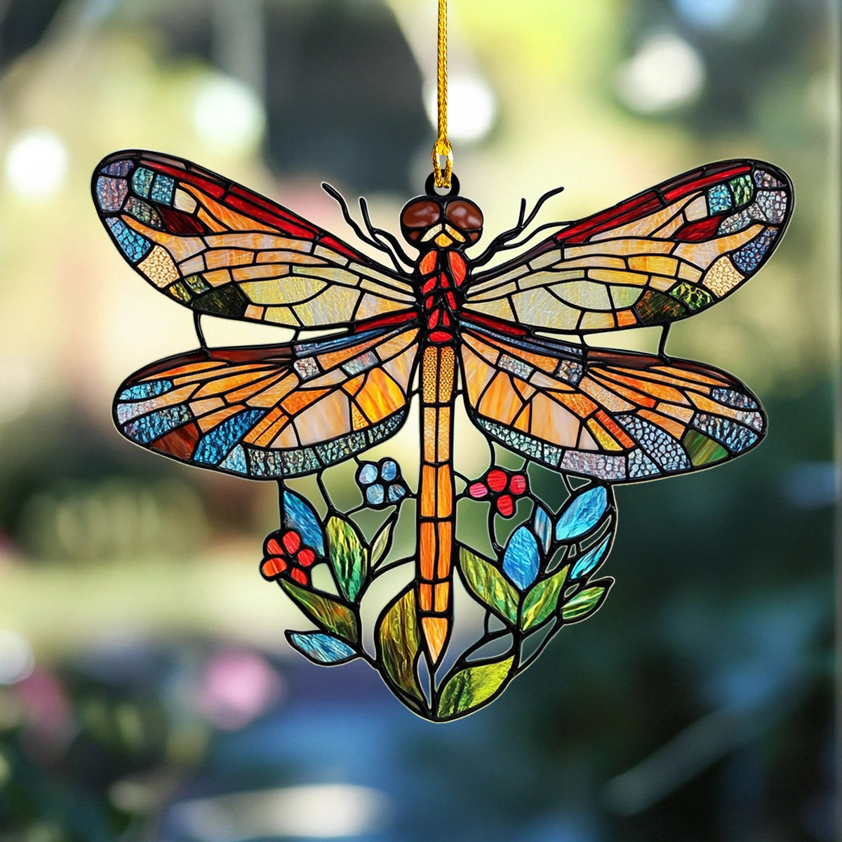 Shineful 2D Acrylic Ornament Sunlit Meadow Dragonfly