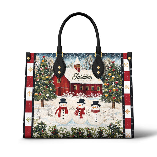 Glänzende Ledertasche Country Christmas Charm