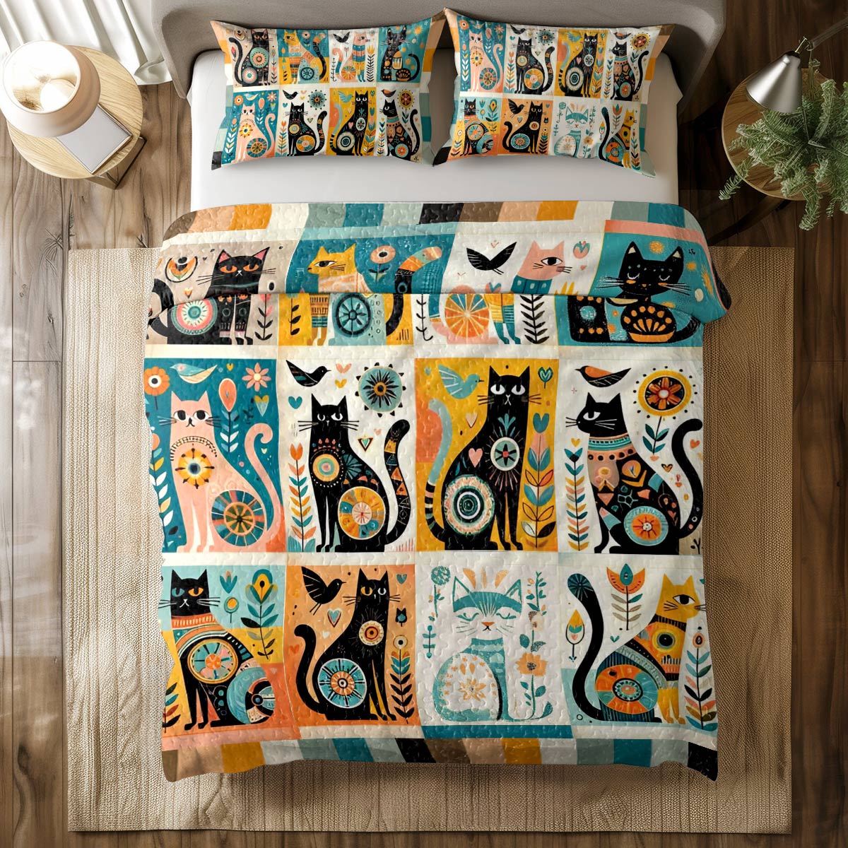 Shineful All Season Quilt 3-teiliges Set Catnip Cottage