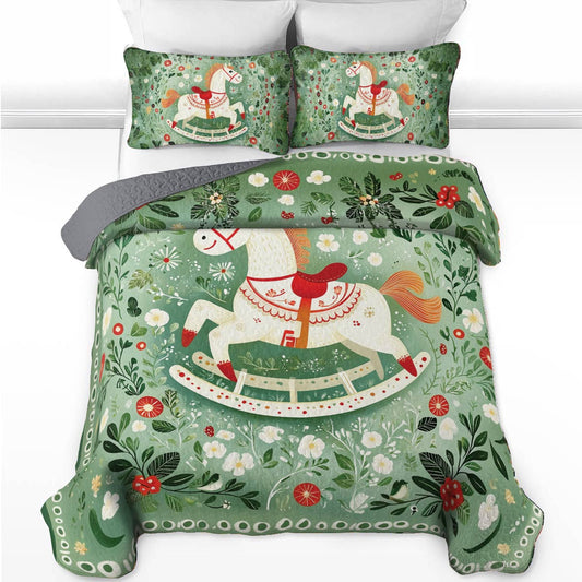 Shineful All Season Quilt 3-teiliges Set Rocking Horse Dreams 