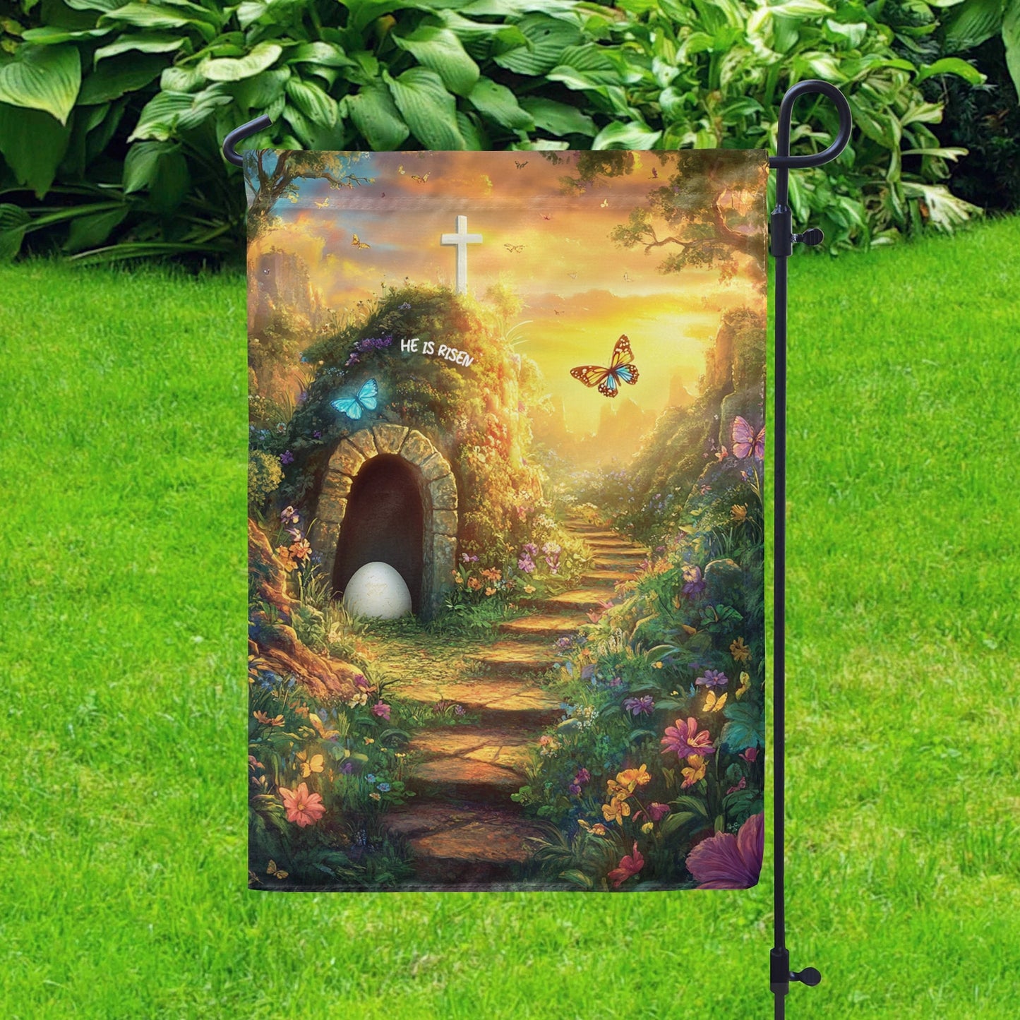 Shineful Garden Flag 12" x 18" Hopeful Sunrise Path