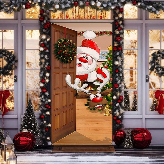 Shineful Door Cover Santa's Secret