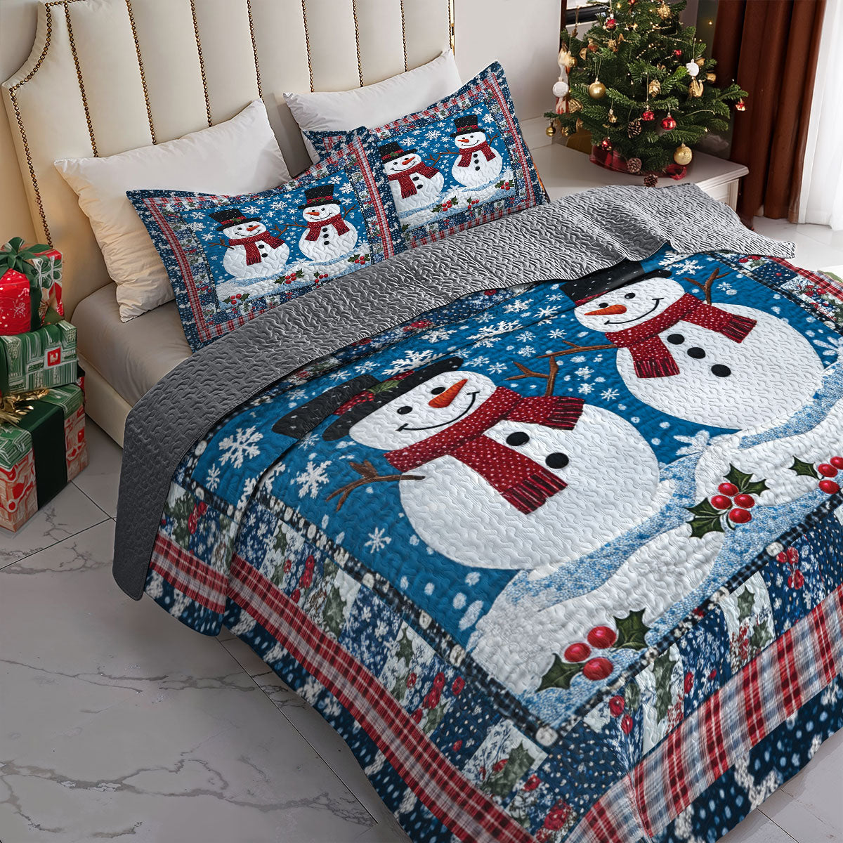 Shineful All Season Quilt 3-Piece Set Joyful Tidings