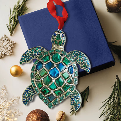 Shineful 2D Acrylic Ornament Sea Turtle Sparkle