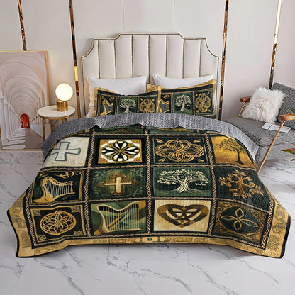 Shineful All Season Quilt 3-Piece Set Celtic Irish Heritage