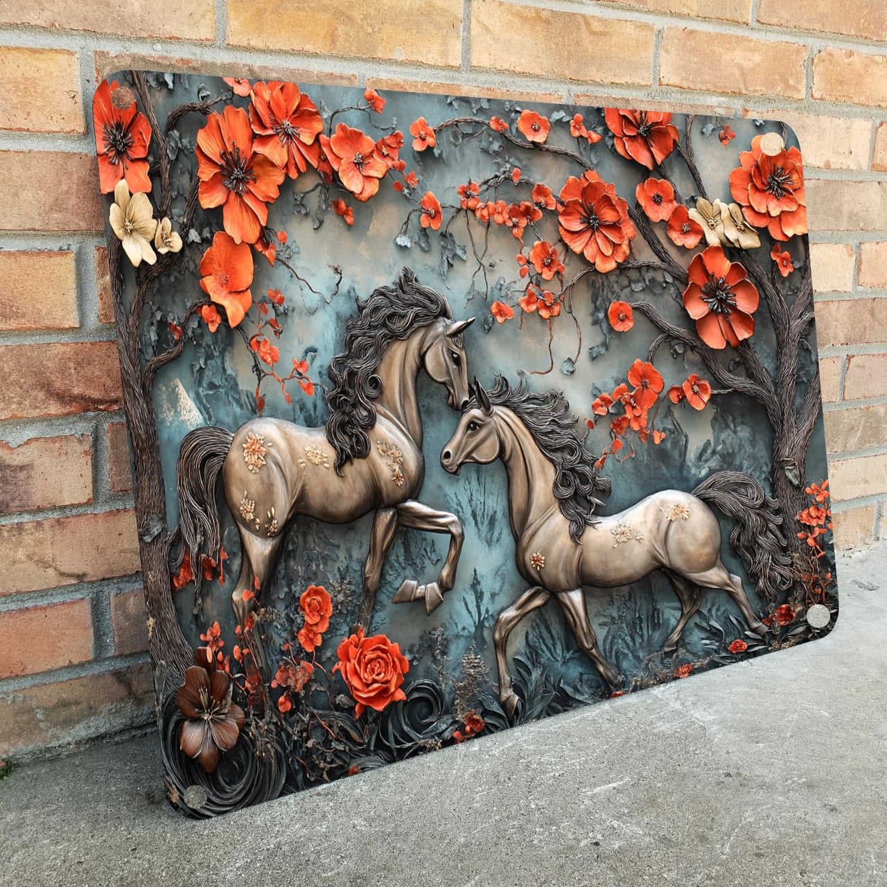 Shineful 2D Metal Sign Horse Equestrian Elegance