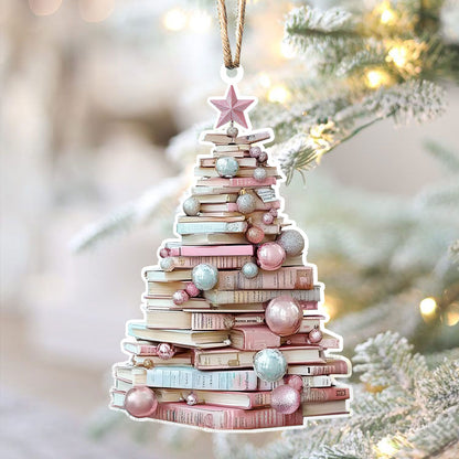 Shineful 2D Acrylic Ornament - Bookish Christmas Tree