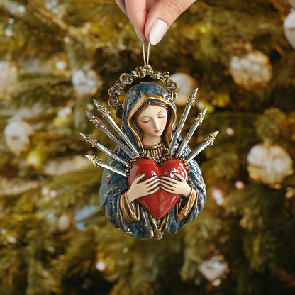 Shineful 2D Acrylic Ornament Sacred Heart of Sorrows