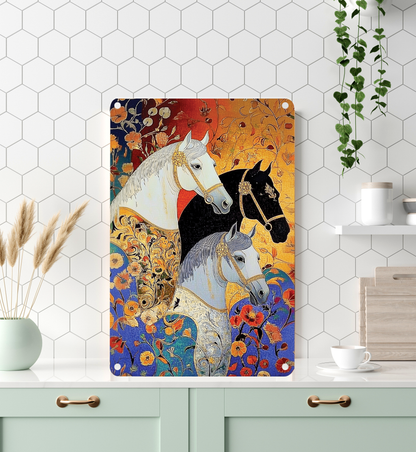 Shineful 2D Metal Sign Arabian Nights Horse