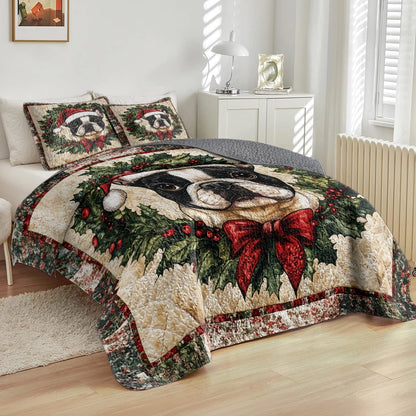 Shineful All Season Quilt 3-Piece Set - Joyful Frenchie