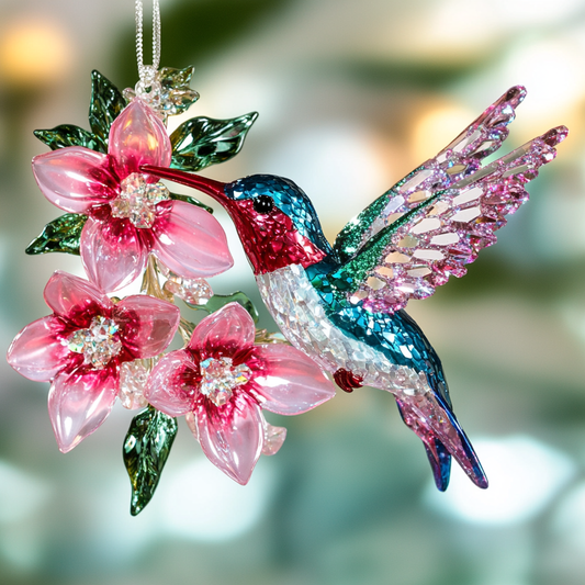 Shineful 2D Acrylic Ornament Charming Crystal Hummingbird