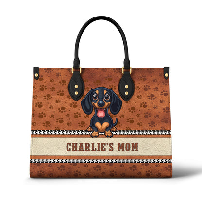 Shineful Leather Bag Personalized Pawfectly Yours Dachshund