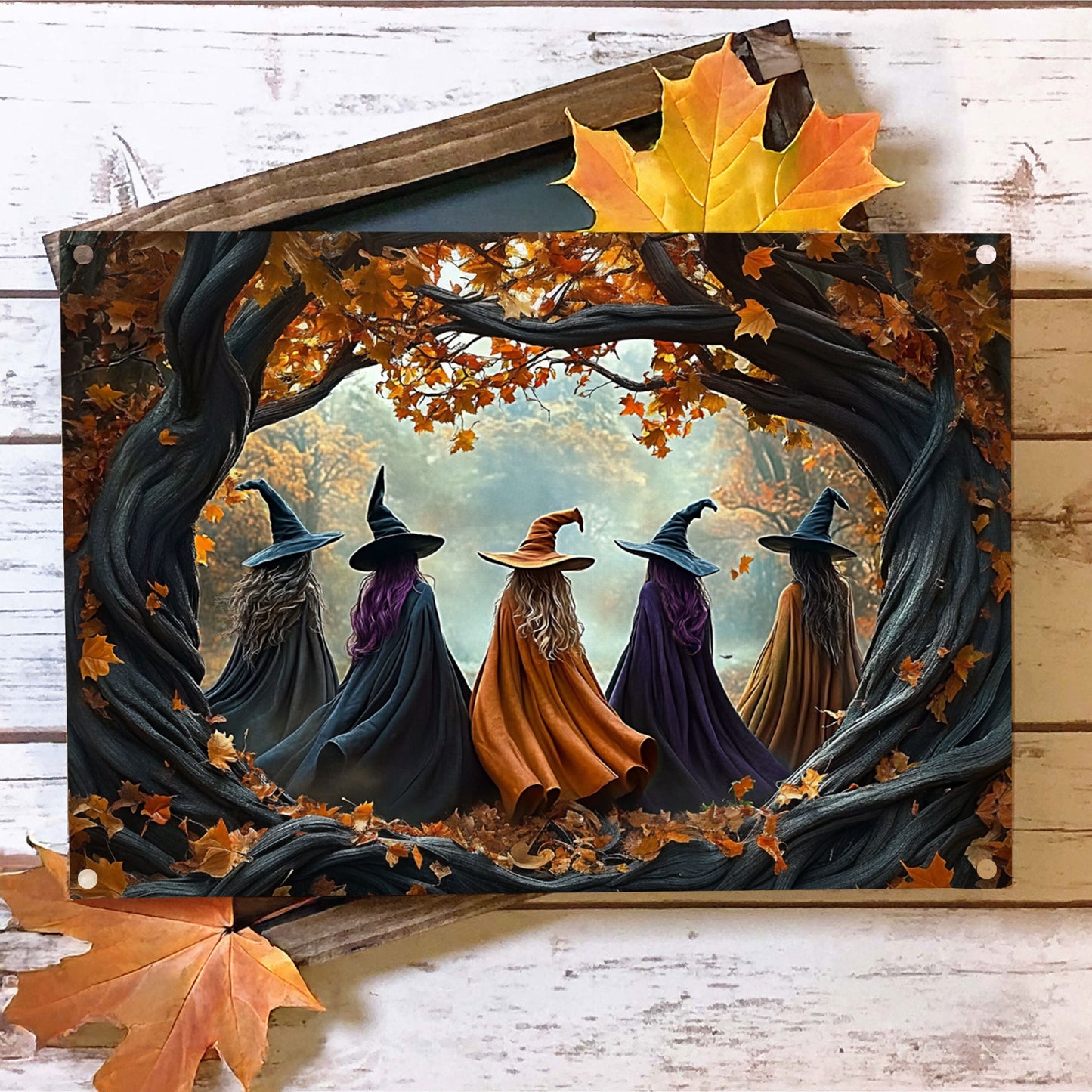 Shineful 2D Metal Sign Witches Gathering