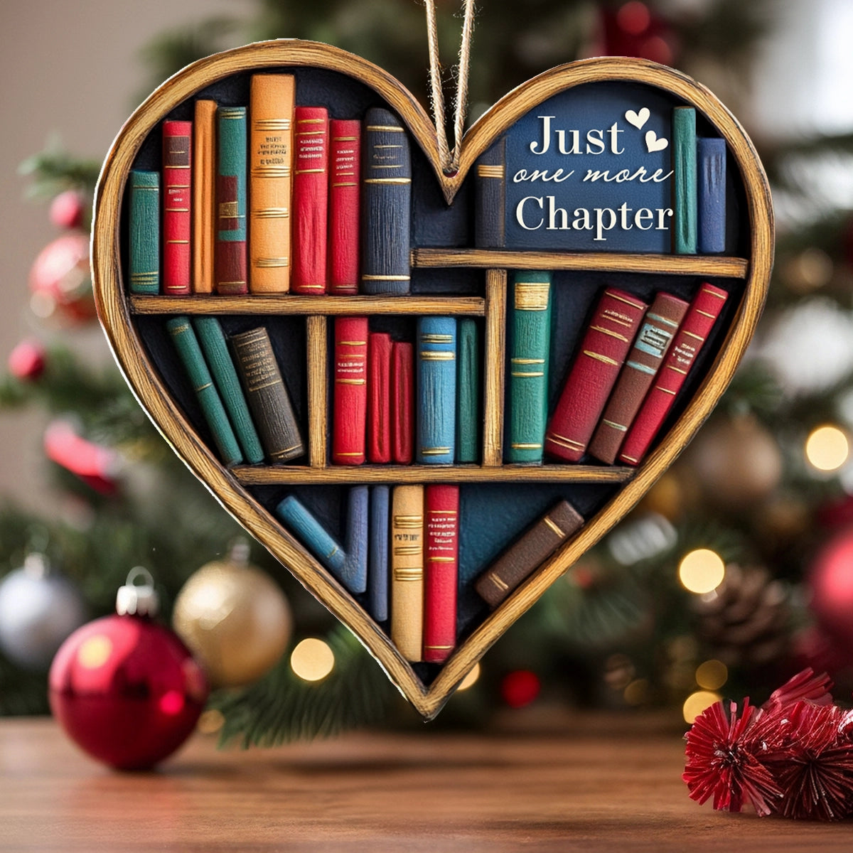 Shineful 2D Acrylic Ornament Love Reading Just One More Chapter