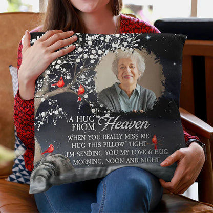 Shineful Pillow A Hug From Heaven I'm Always With You Personalized Photo Pillow Insert Included