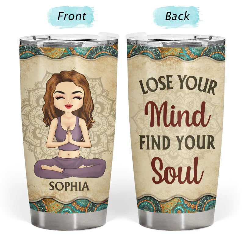 Shineful Tumbler 20 Oz Gift For Yoga Lovers - I'm Not Sugar Spice And Everything Nice