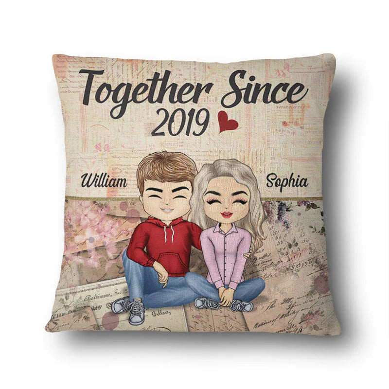 Shineful Pillow Gift For Couple - Together Since Husband Wife Personalized